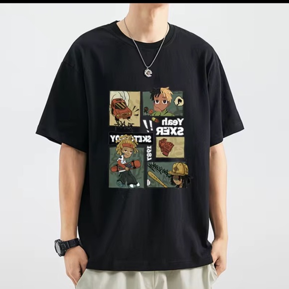 Nameless Black Graphic Tee - Picture 1 of 4